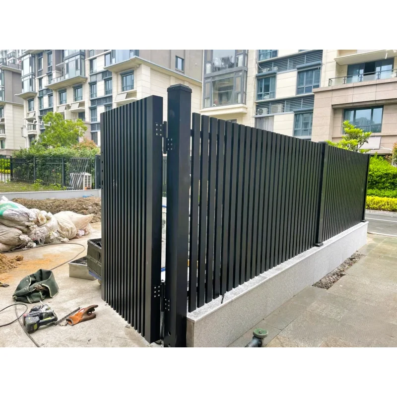 custom.Automatic 6-Foot Aluminum Alloy Privacy Estate 3D Model Cantilever Slide Yard Fence Safety Fencing Garden