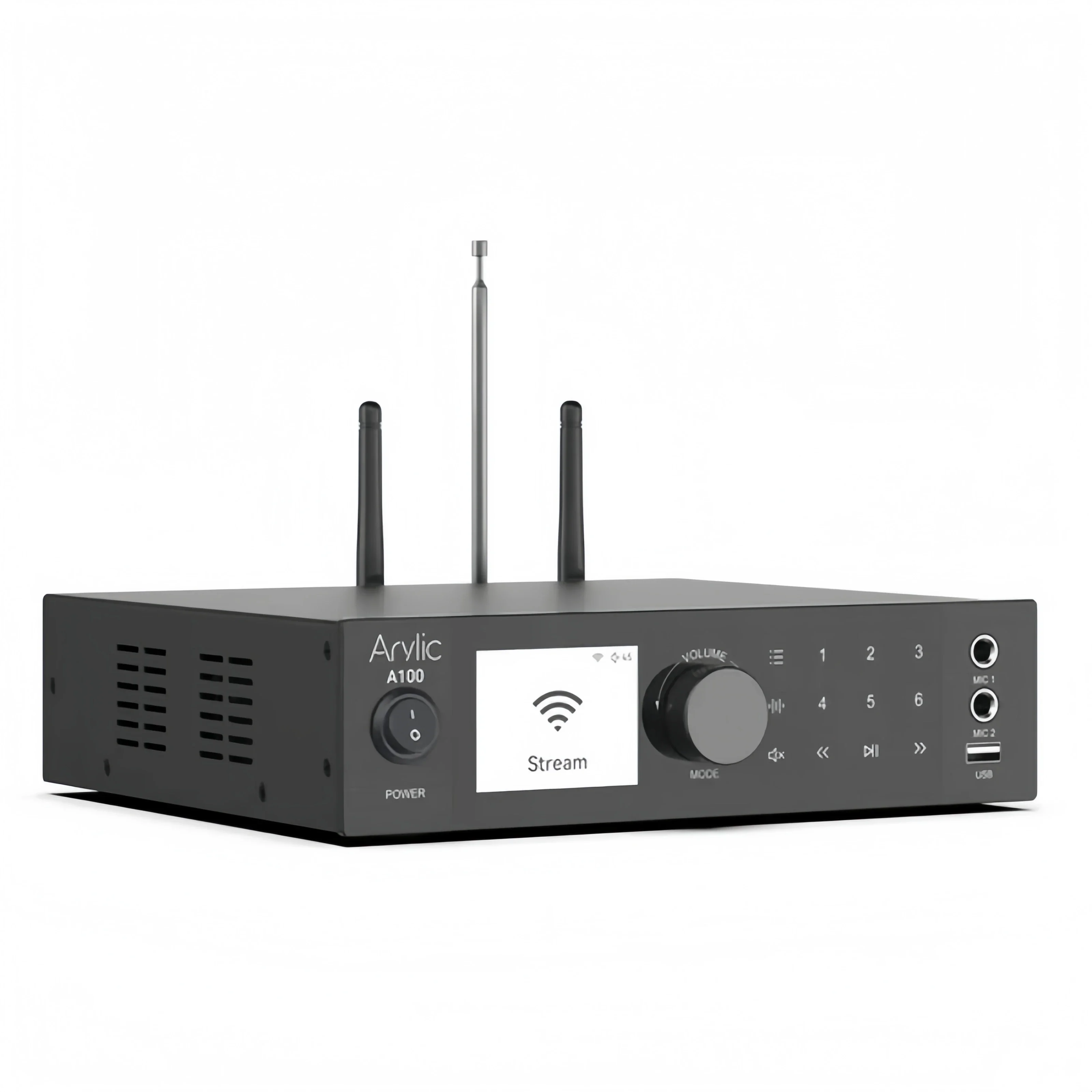 Arylic A100 100W X 2 مكبر كهربائي للموسيقى - راديو FM KTV WiFi AirPlay سبوتيفي توصيل البث اللاسلكي عبر البلوتوث