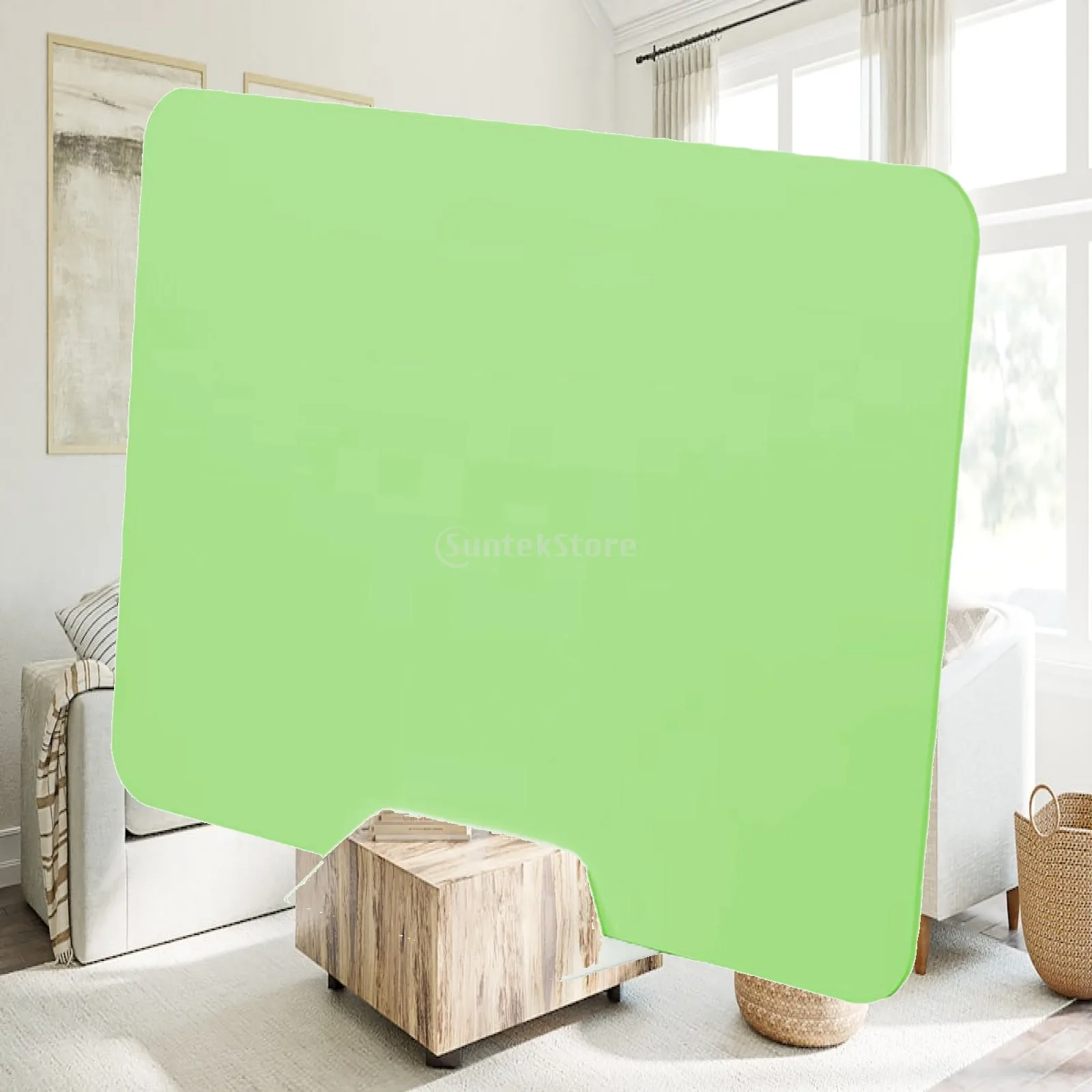 Desktop Partition Board Desk Divider Clamp on Multiuse Privacy Board Table Screen for Countertop Student Office School Home