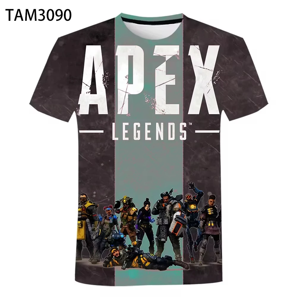 Game Apex Legends 3D Printed Men's T-Shirts Fashion Casual Short Sleeve Oversized Streetwear Kids Tees Tops Unisex Clothing