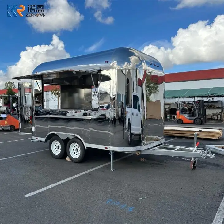 

Food Trailer Trucks For Sale With Dot Vin Certification Street Coffee Snack Kiosk Outdoor Snack Cart Mobile Food Truck Trailer