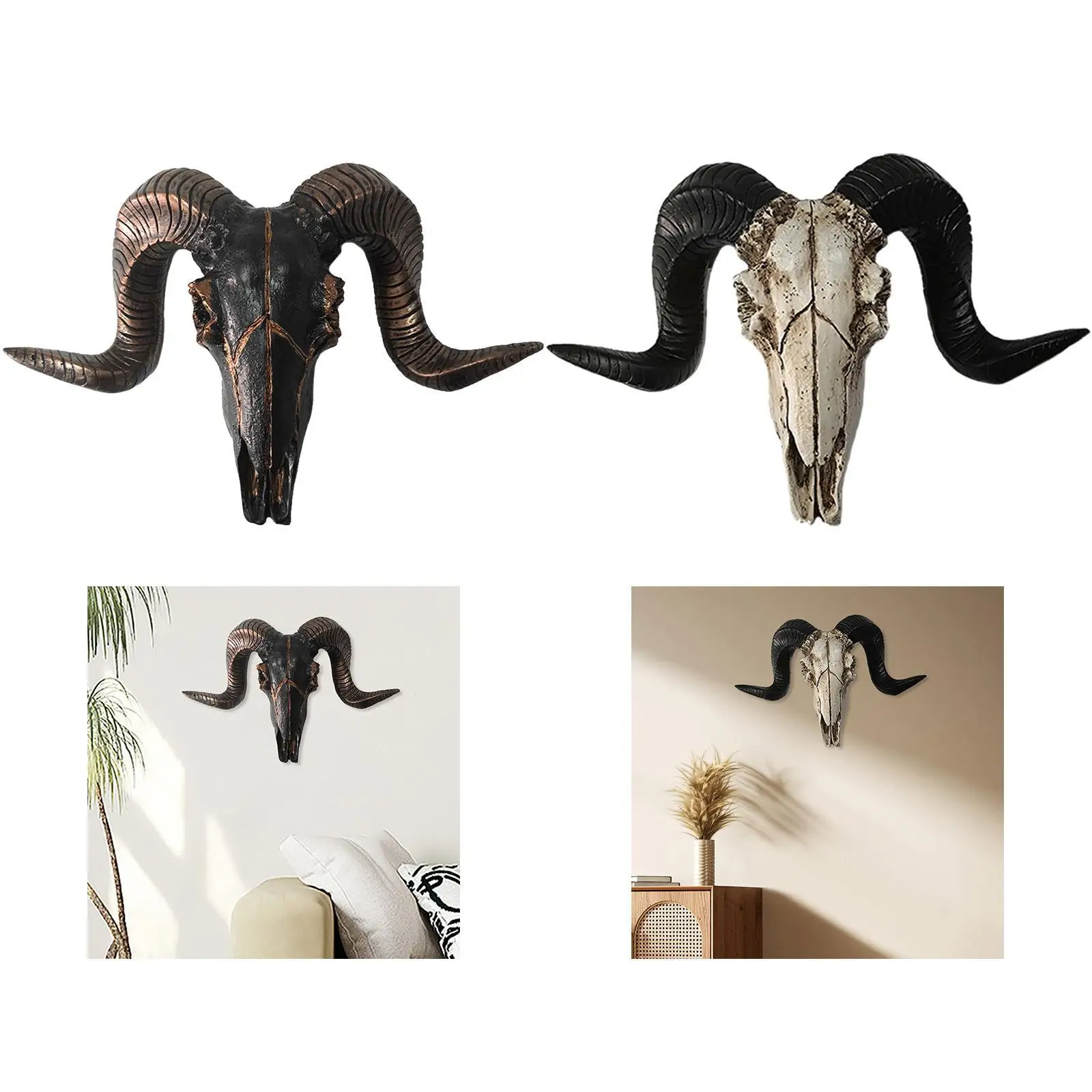 Sheep Head Statue ,Decorative Ornament ,Sheep Head Wall Decor ,Sheep Head