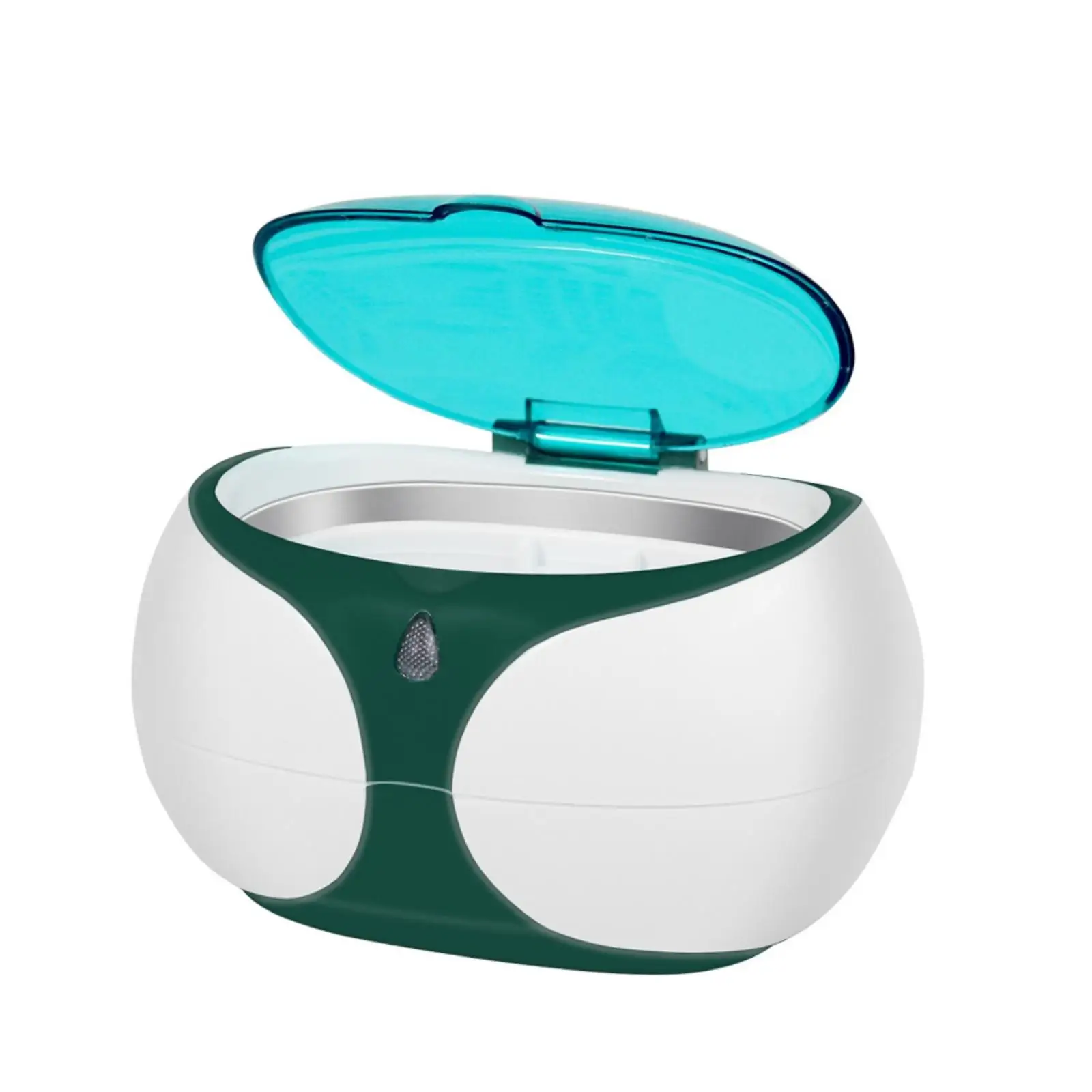 Sound Wave Jewelry Cleaner Easy to Use Jewelry Cleaning Machine Sound Wave Cleaner with Transparent Lid One-Button for Home