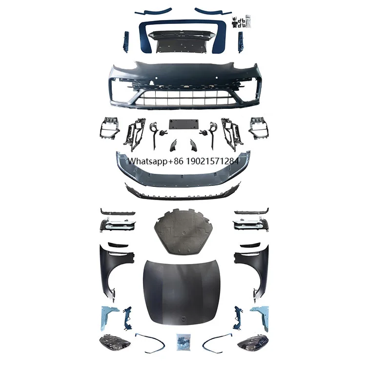SPM Auto Parts for Porsche Panamera Body Kit Front Body Kit Accessories Plastic Old Upgrade to New Model