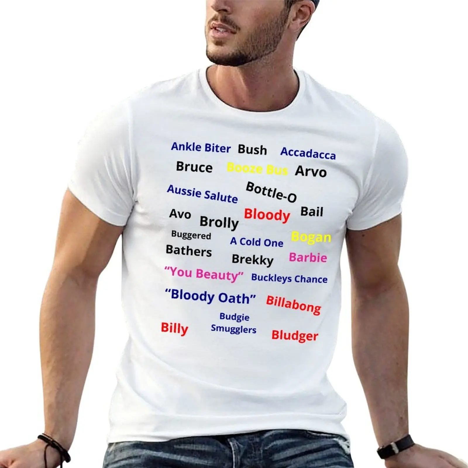 

aussie for shirts proud gift Slang men man 25 & g Phrases-Aussie special-Best T-Shirt for a Words Australian t