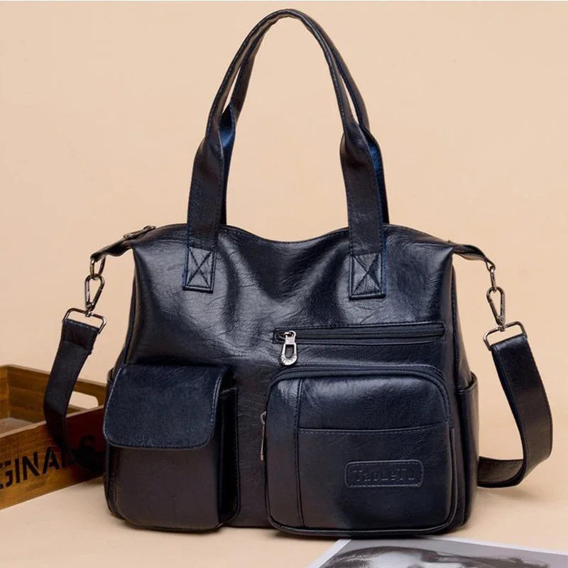 Luxury Shopping Handbags Female Shoulder Bags Designer PU Leather Crossbody Bags for Women Large Capacity Messenger Bag Totes