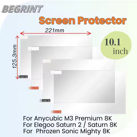 3D Printer 10.1 Inch Screen Protector For Anycubic M3 Premium Elegoo Saturn 2 Saturn 8K Sonic Mighty 8K Protective Film 5/10PCS