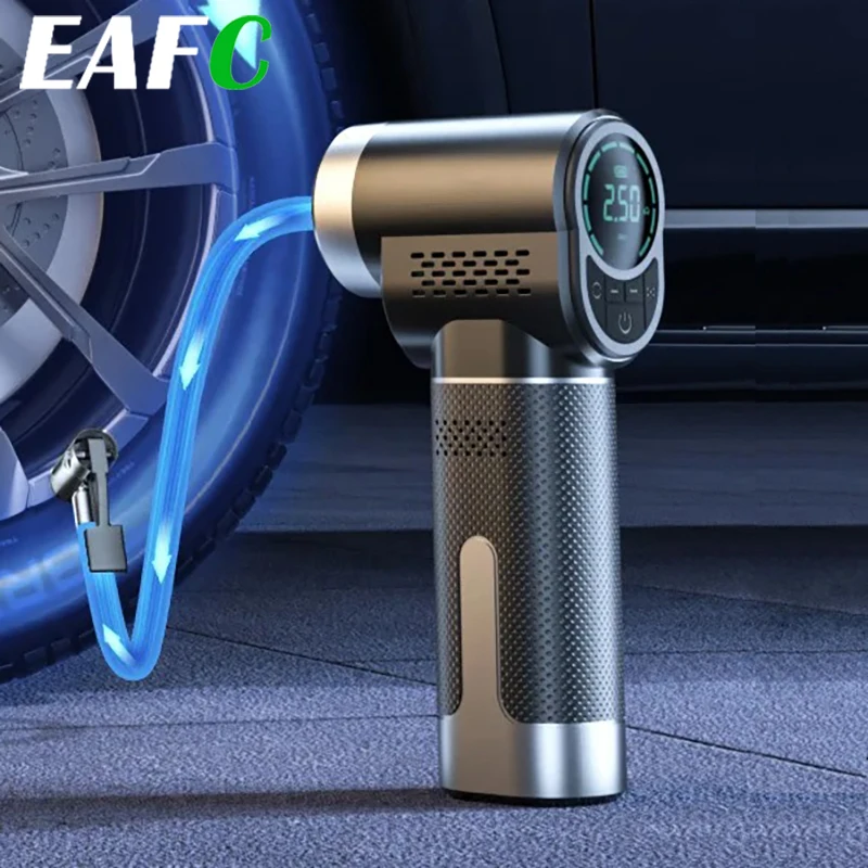 EAFC Precise Smart Car Air Pump Wireless Air Compressor Electric Portable Smart Car Tire Air Pump for Various Tires Balls