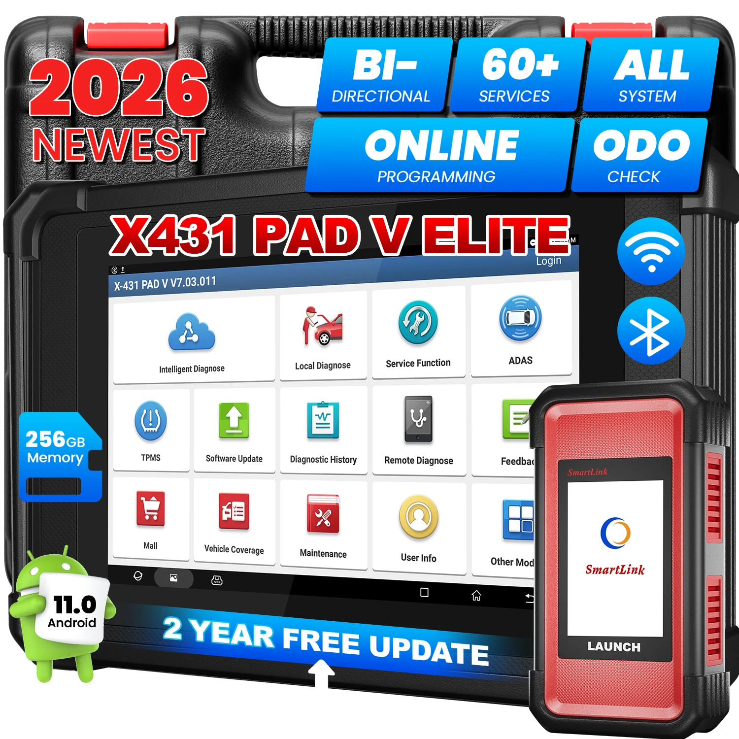 [Top 1] LAUNCH X431 PAD V Elite : Scanner de diagnostic avec programmation en ligne, protocole J2534, fonctions ADAS identiques à celles du X431 PAD VII