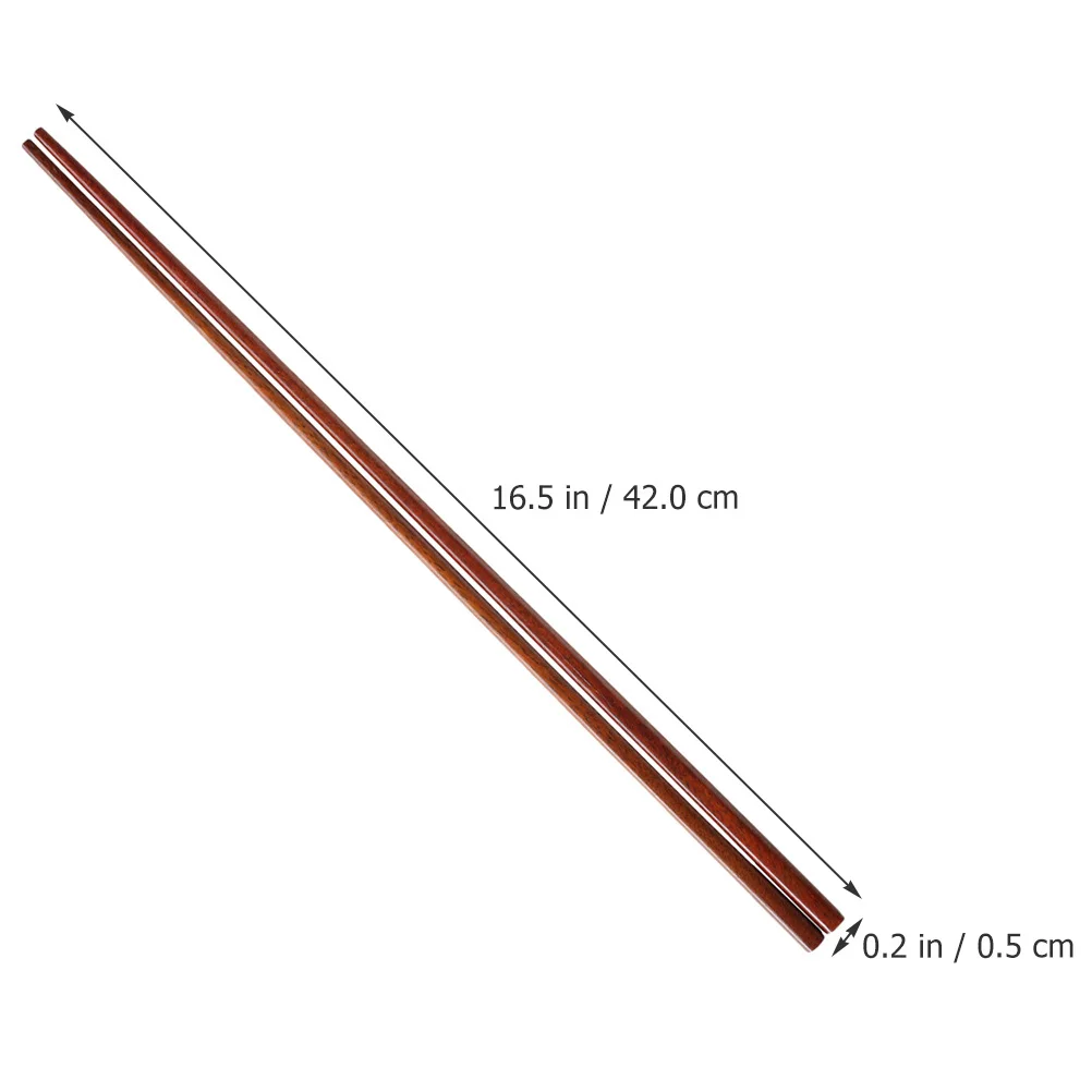 

2pcs Long Hot Pot Chopsticks Wooden Extra Long For Frying Noodles Bbq Cooking Reusable Kitchen Chopsticks Household Storage