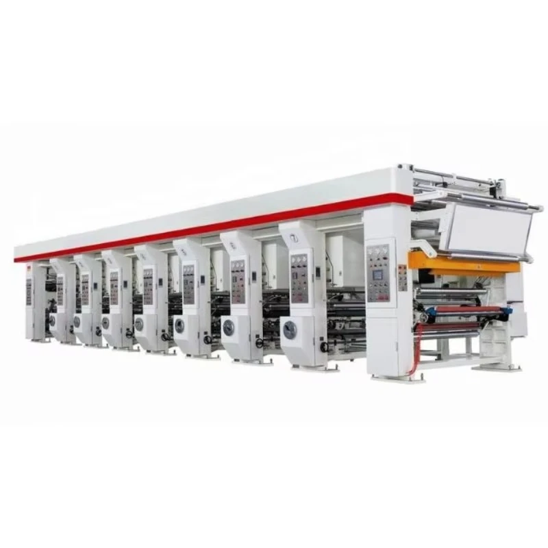 Customized Rotogravure Printing Machine High Speed Automatic Multi Color Roll Foil Roll Paper Roll  Mechanical Paper Printer