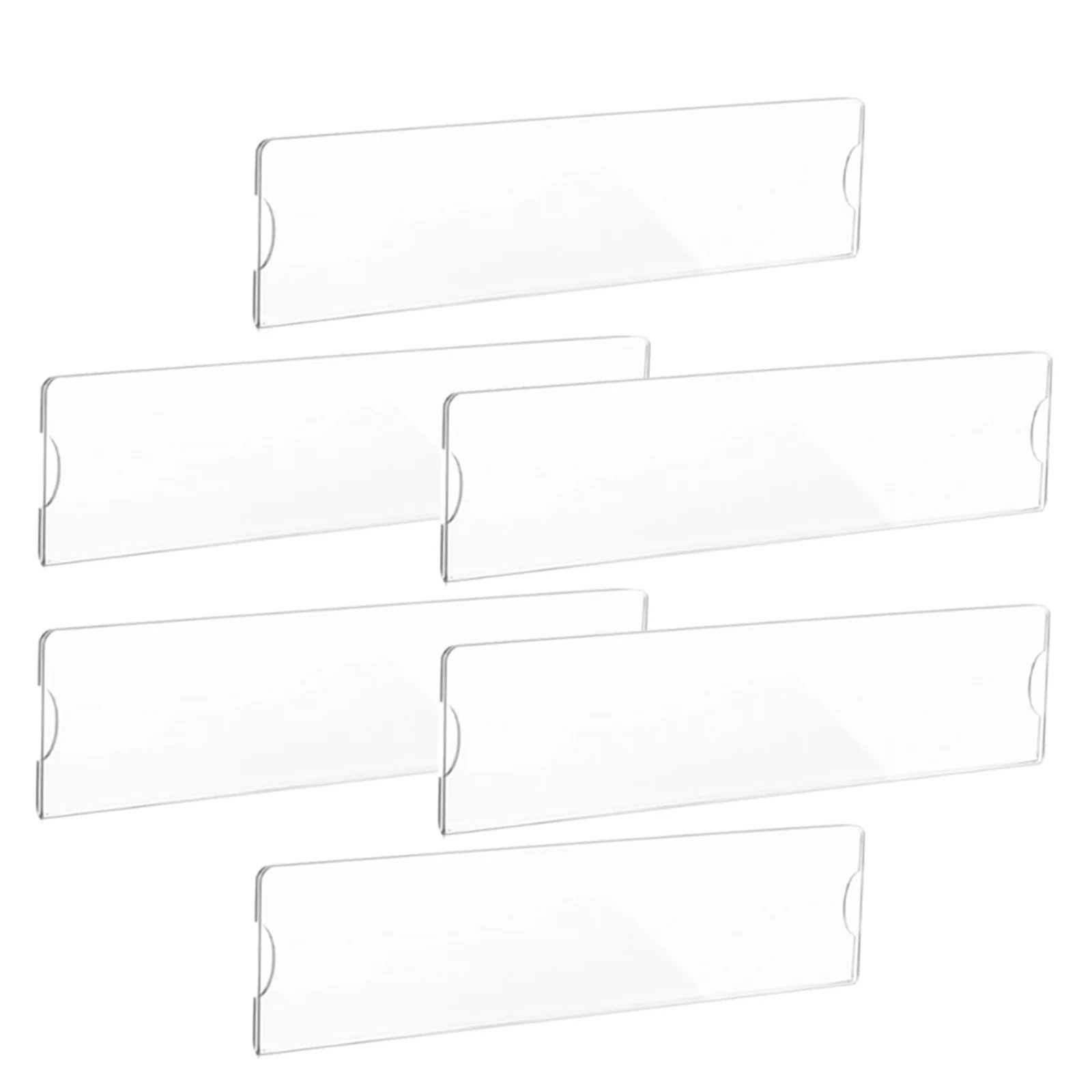 

6Pcs Acrylic Name Plate Holder Clear Transparent Wall Door Frame for Office School Classroom Hospital Use Name Plate for Wall