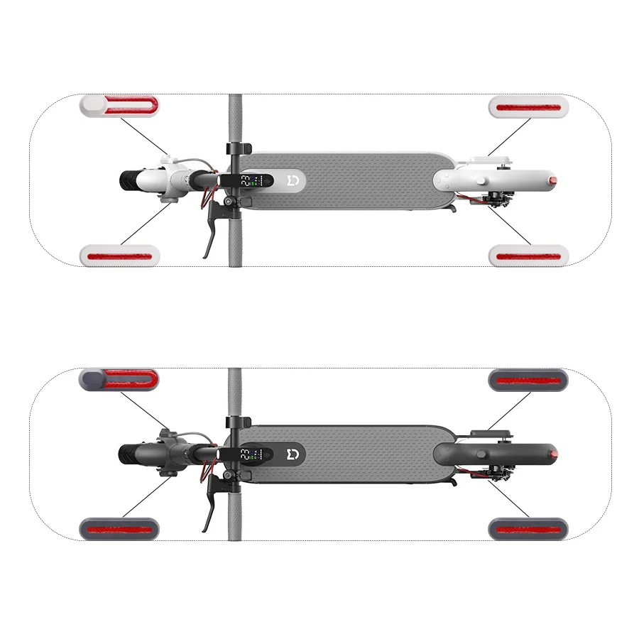 Para xiaomi mijia m365 scooter skate elétrico dianteiro roda traseira cobertura do pneu cubos de proteção caso escudo adesivo