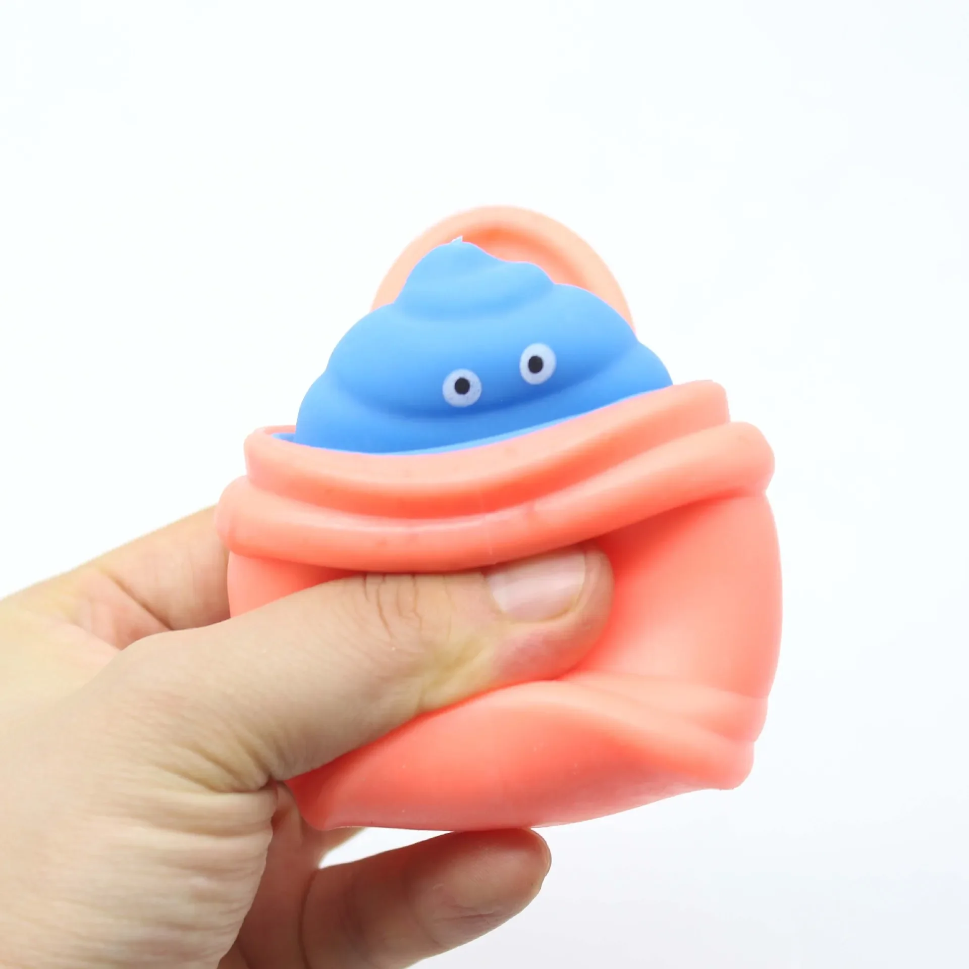 Woori Poop Up Funny Toilette Block Squeeze Bad Joke Anti-stress Toy Hide and Seek Figures Stress Relief Fidget Toys Kids Adult