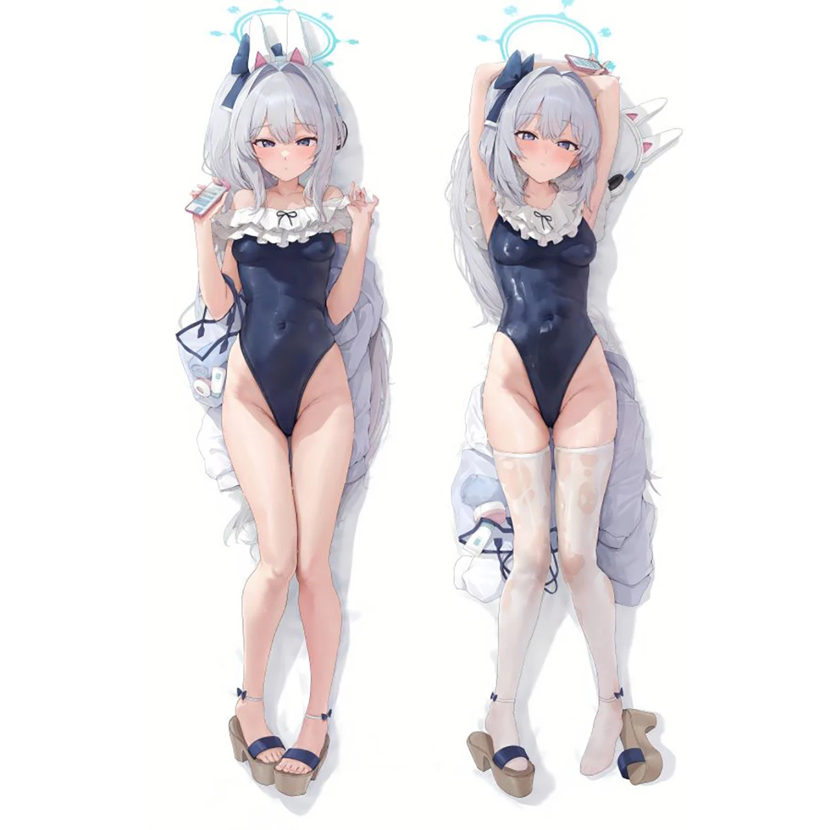 Funda de almohada de Anime de Game Blue Archive, funda de cojín, ropa de cama, decoración de regalo, Tsukiyuki Miyako Cosplay, Dakimakura