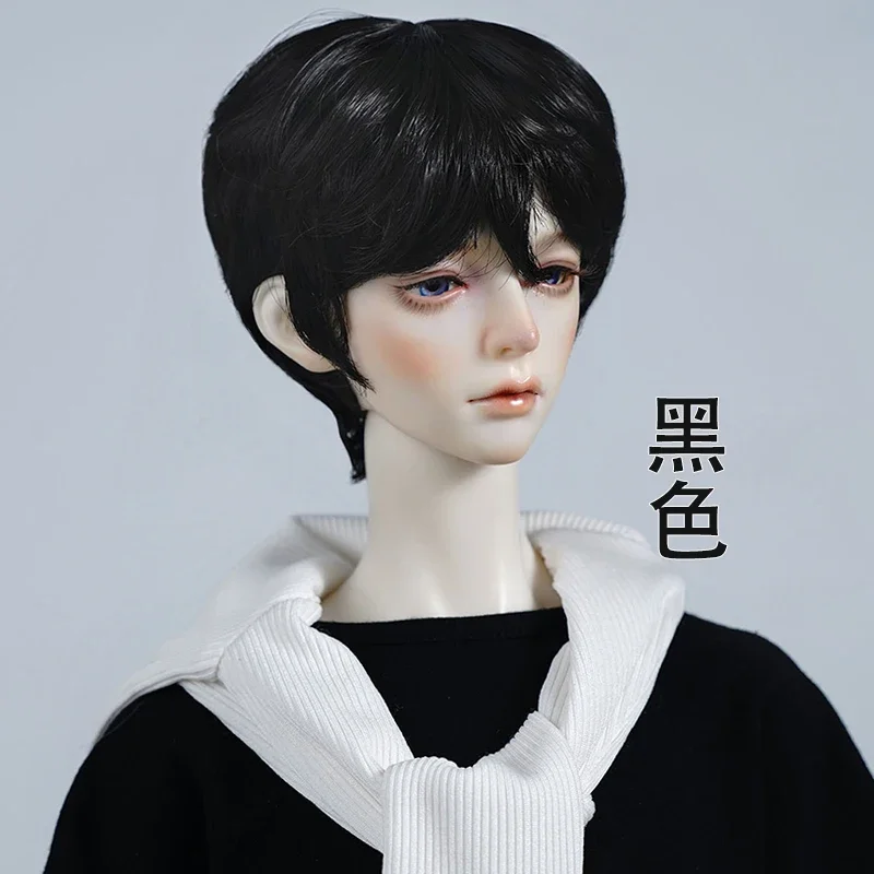 New 1/3 1/4 1/6 Doll's Wig for Male Bjd Doll Short Hair Girl Toys Gift Dress Up Play House Fashion Boy Doll Accessories, No Doll