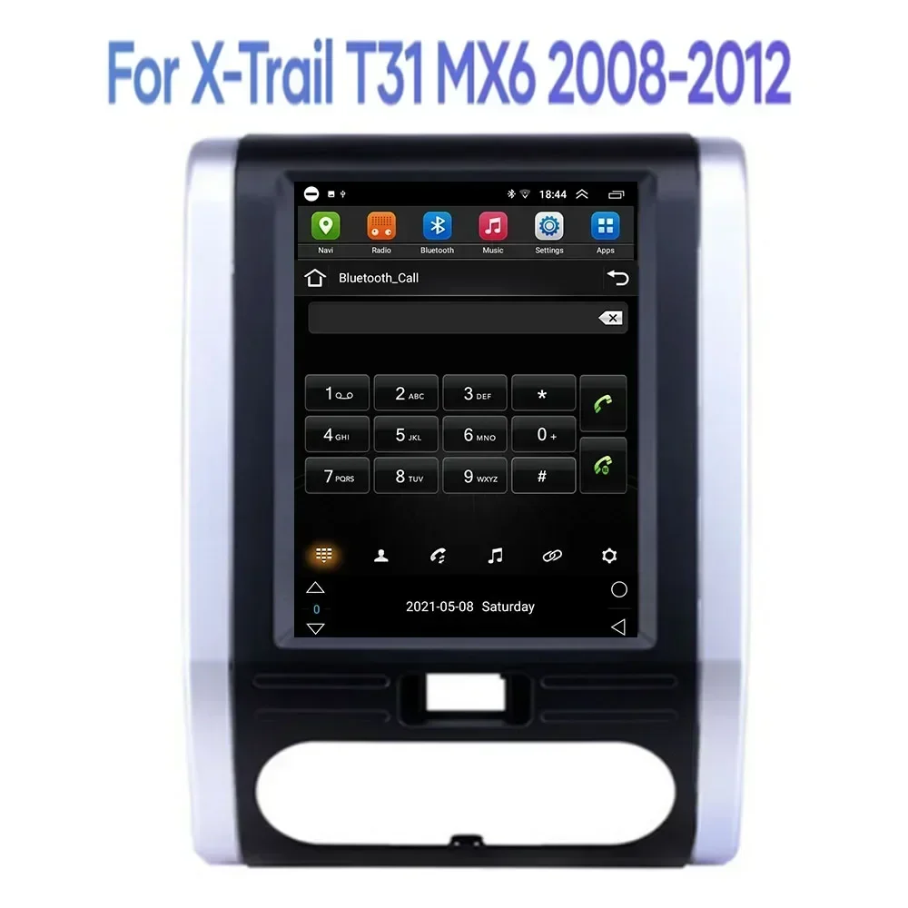 ل تسلا نمط 2 الدين أندرويد 13 راديو السيارة لنيسان X-Trail T31 MX6 2008-2012 الوسائط المتعددة مشغل فيديو نظام تحديد المواقع ستيريو RDS Carplay