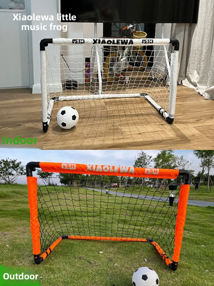 هدف كرة قدم محمول للأطفال على شكل ضفدع صغير للتدريب الرياضي في الهواء الطلق، إطار نشاط تفاعلي ممتع للآباء والأطفال
