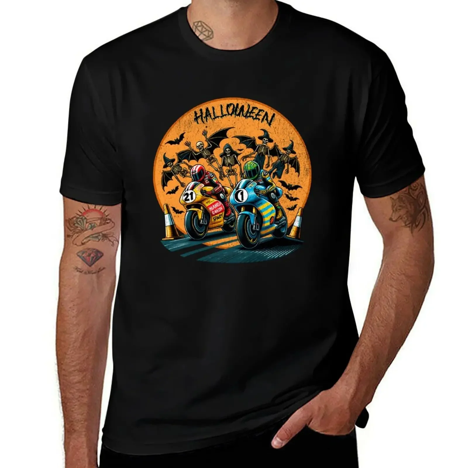 

Halloween = Bats out of Hell T-Shirt essential t shirt oversized graphic tee custom t shirt mens graphic t-shirts funny