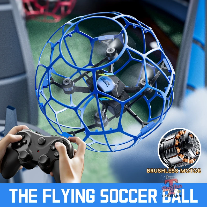 

V51 Бесщеточный моторный футбольный дрон Детский тренировочный RC Дрон Игрушки Pro Гоночный дрон с HD FPV Детская камера Рождественский подарок