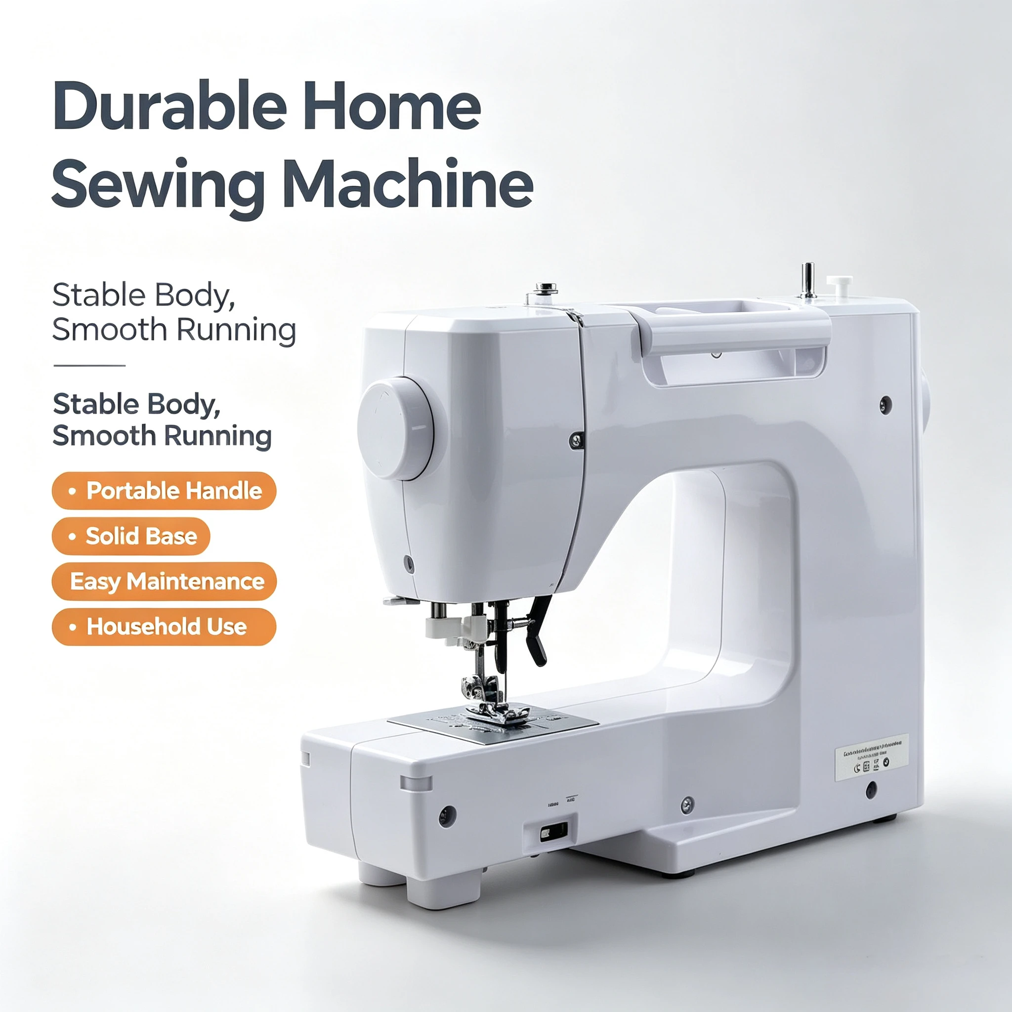 200 Stitch Patterns Sewing Machine, Multifunctional Electronic Quiet, Eyelet Embroidery Edge, For Thick Fabric Home Sewing