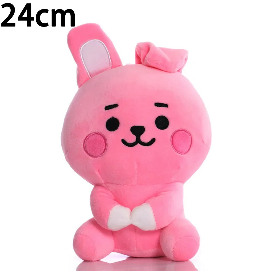 12-24cm Kawaii Cute Plush Mini Doll Bt21 Cartoon Plush Sheep Koala Love Biscuit Little Yellow Dog Plushs Pendant Fun Fan Gifts