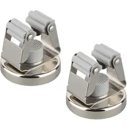 2PC Magnetic Mop Broom Holder Wall Mount Broom Clip Mop Rack for Garage Kitchen Laundry Tools Organizer