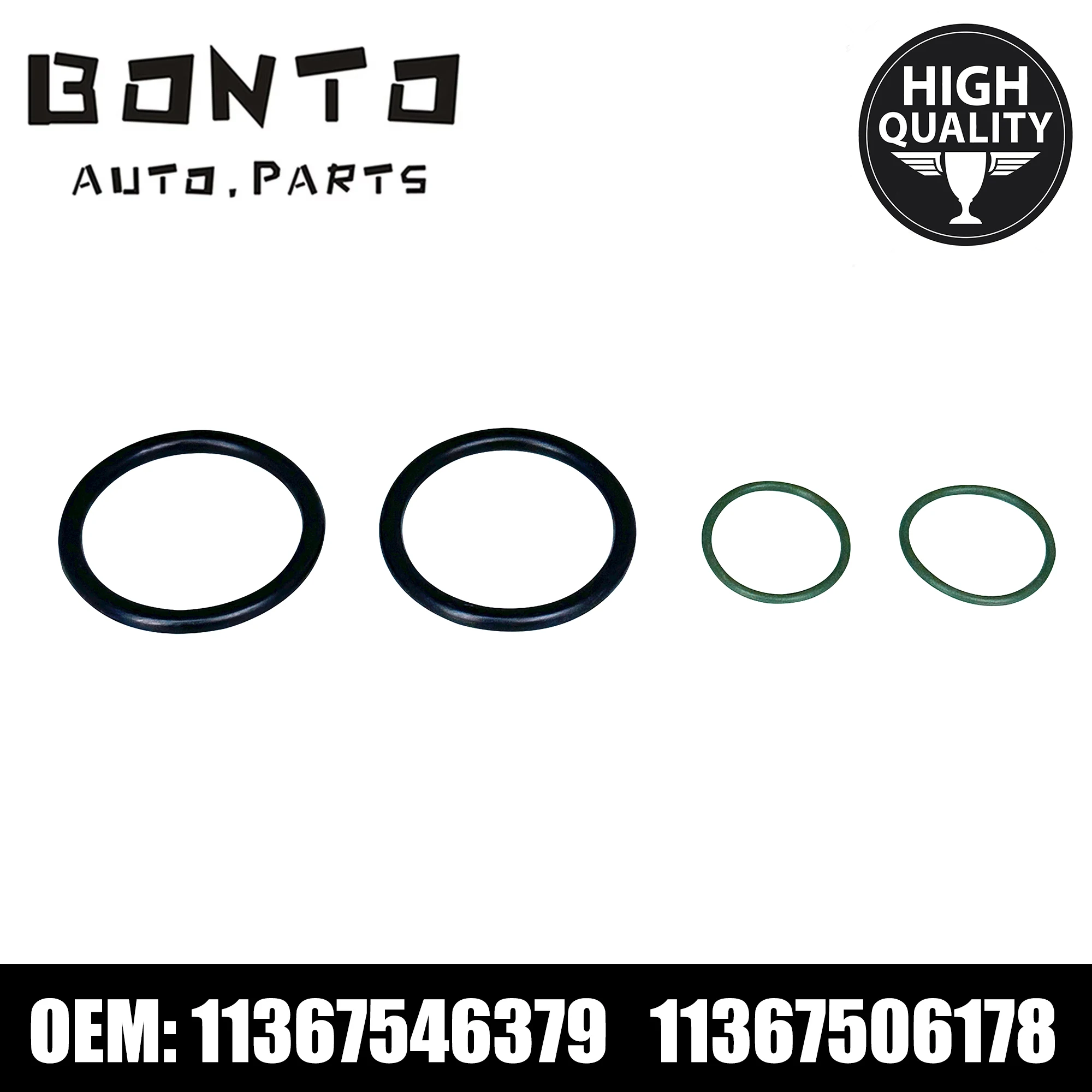 BONTO Car O-ring Solenoid Valve Seal Replacement Kits For BMW E46 E60 E91 Replace 11367546379,11367506178