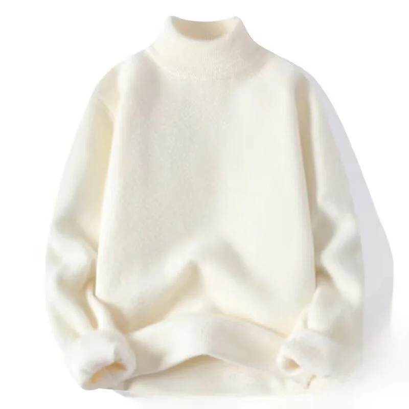 

Women's Winter Sweater Faux Fur Lined Thiened Knitted irt Soft Comfy Base Layer Casual Sle Long Sve f High Collar