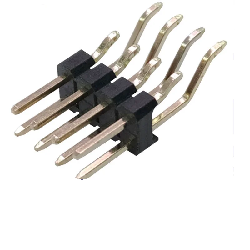 

10Pcs 2.54mm Single/Double1X40P 2*40Pin Gold Rohs Cuttable Horizontal Right Angle SMT SMD PCB Male Pin Header Connector
