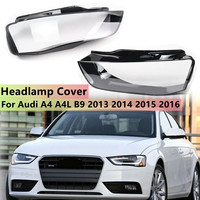 Left/Right Front Headlamp Cover Headlight Shell Transparent Lampshade Lens Plexiglass For Audi A4 A4L B9 2013 2014 2015