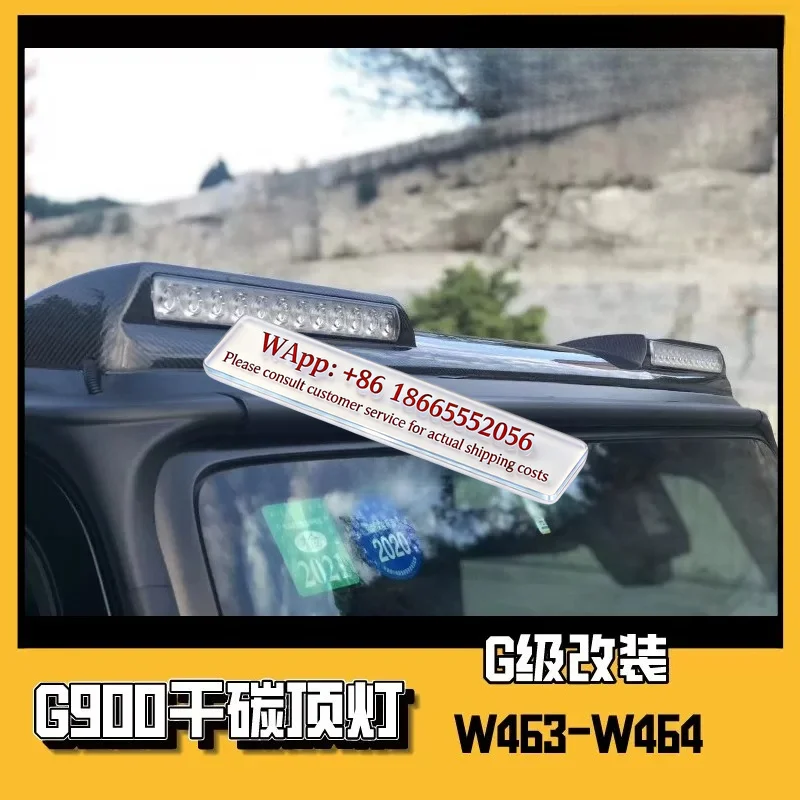 For Mer cedes-Be nz G-Class G500 G55 G63G350d Modified Babs G900 Carbon Fib er Roof Wing Roof Light Fixed Wind Wing