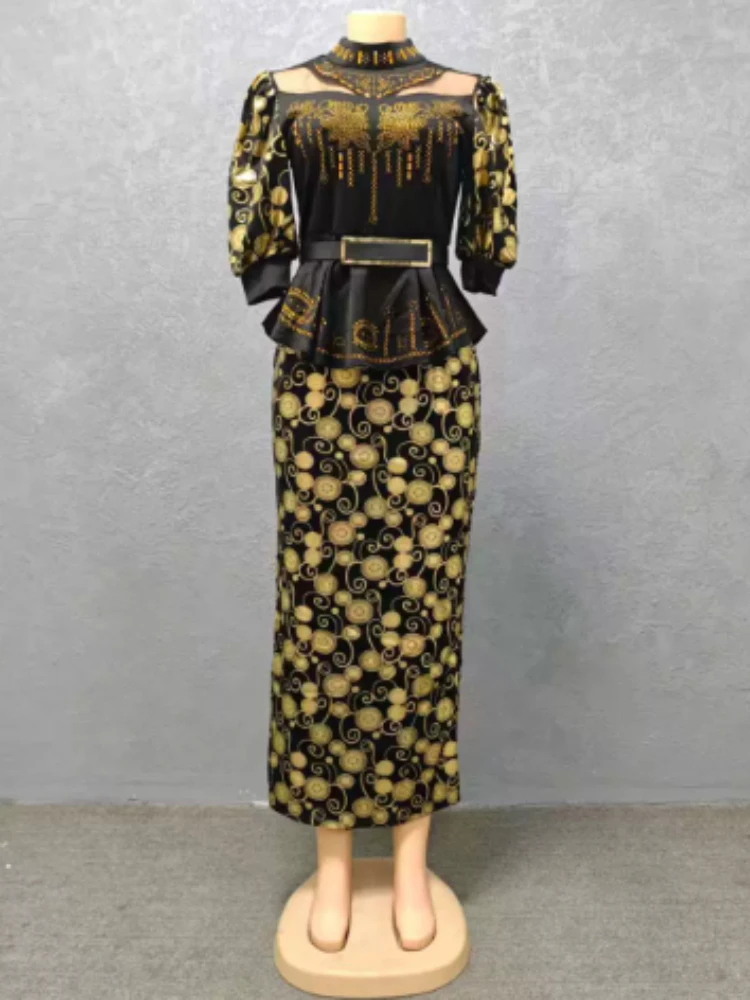 فساتين الحفلات الأفريقية للنساء Dashiki أنقرة تركيا الزفاف ثوب مسائي مثير Bodycon ماكسي فستان طويل أفريقيا الملابس 2025 #5