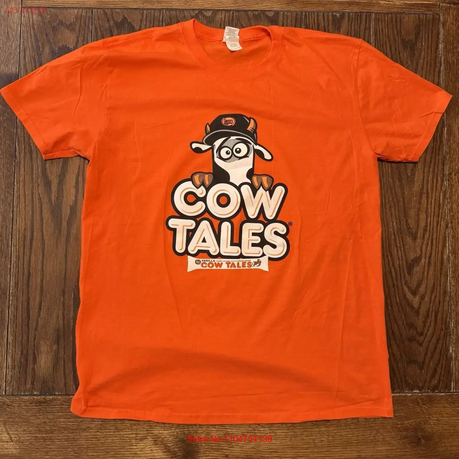 Cow Tales T Shirt Mens Size XL Goetze s Candy Vanilla Caramel Cream vintage Washed Stylish homme Unisex Casual