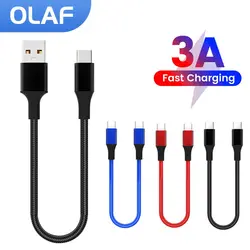 25CM Short Cable USB C to Type C Cable 66W Fast Charging USB Type C Cable For iPhone 15 16 Xiaomi Samsung Huawei Power Bank Cord