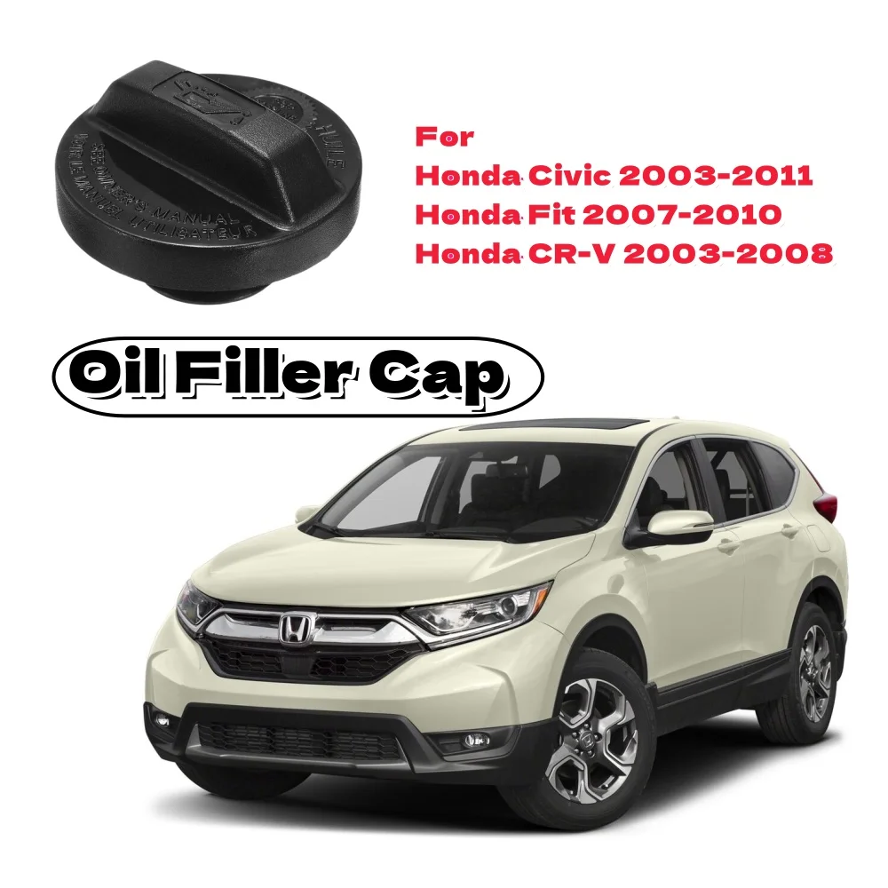 1Pcs Car Engine Oil Filler Cap Replacement For Honda Civic CR-V Element Acura U Car Inner Engines Tank Covers 15610-RAA-A01