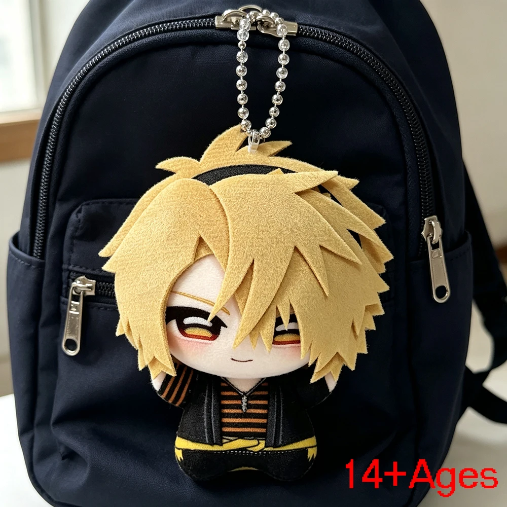 Game AMNESIA Toma Cosplay Keychain Q Version Plush Cotton Doll Backpack Pendant Keyring Adult Collection Accessories