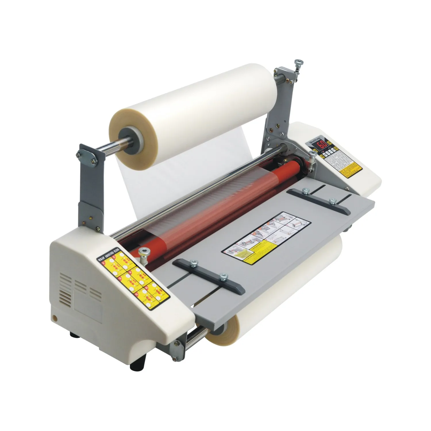 Hot sell double sides adjustable speed manual for a2 a3 a4  hot cold lamination laminator machine laminating machine prices