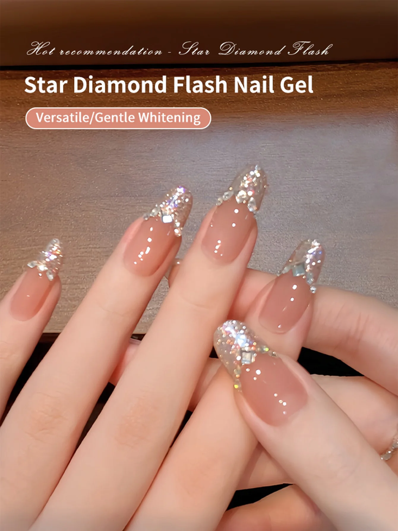 Esmalte de Gel con purpurina de estrella, 16ML, brillo, Color holográfico reflectante, magnético para salón de manicura, bricolaje en casa