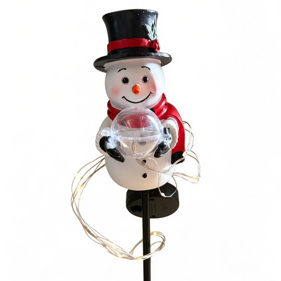 Christmas Snowman Figurine Sol - Solar Garden Light Outdoor Waterproof review and price