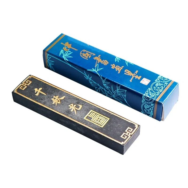 Authentic Hui Ink Bar Calligraphy Handcrafted Regular Running Script Ink Ingot Calligraphy Painting Inkstick Chinese Ink Brush