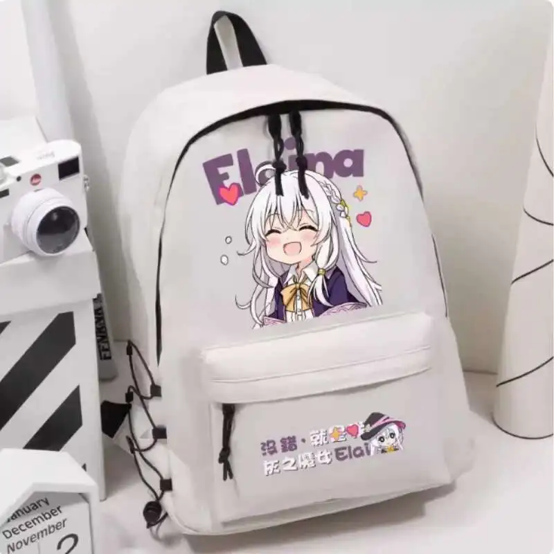 

Anime The Journey Of Elaina Schoolbag Backpack High-Capacity Shoulder Bag Cosplay Student Teenager Gift B1758 Anime