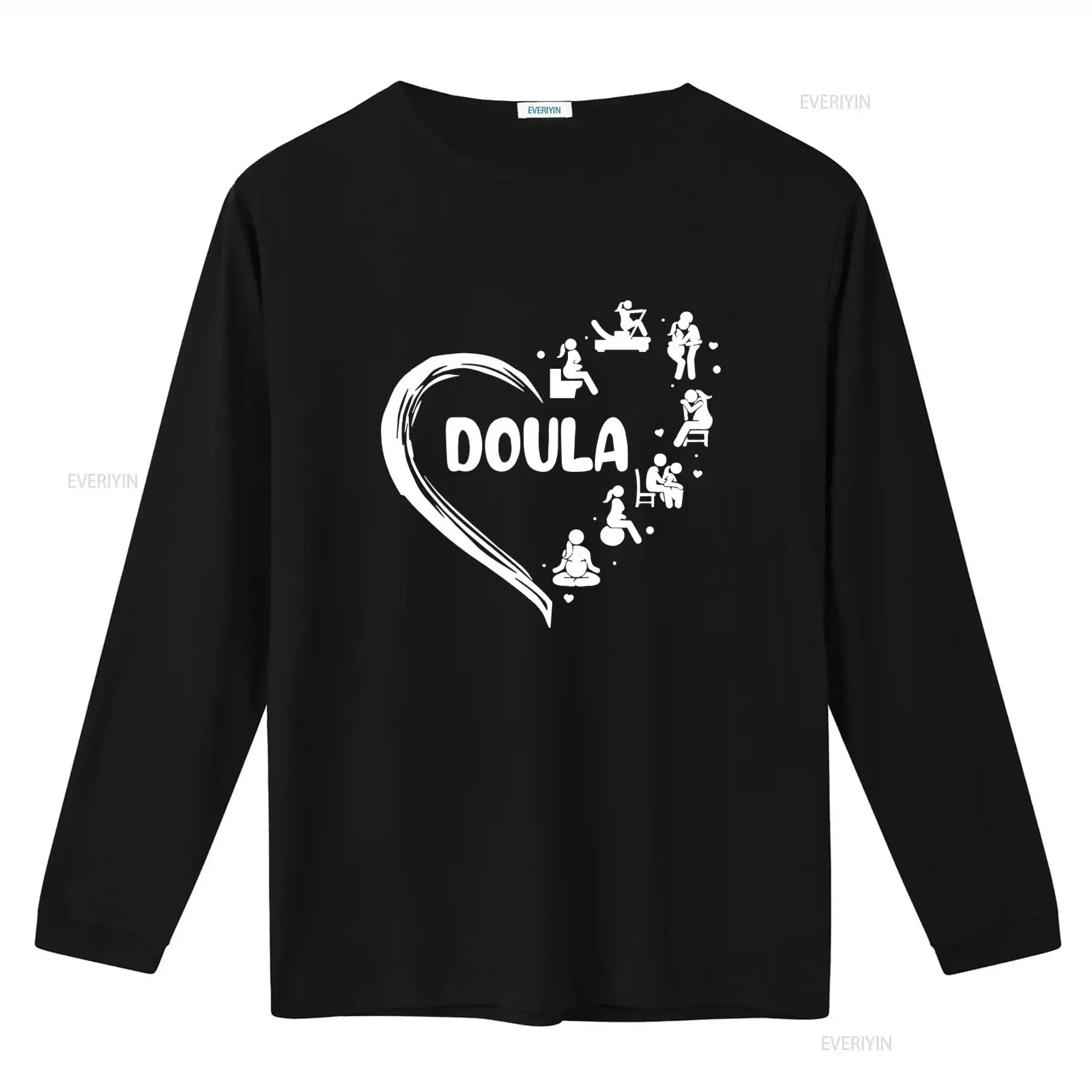 Doula T Shirt Thank You For Supporting Midwife Labor And Delivery Birth Prenatal Heart Pattern Design vintage Washed Stretched