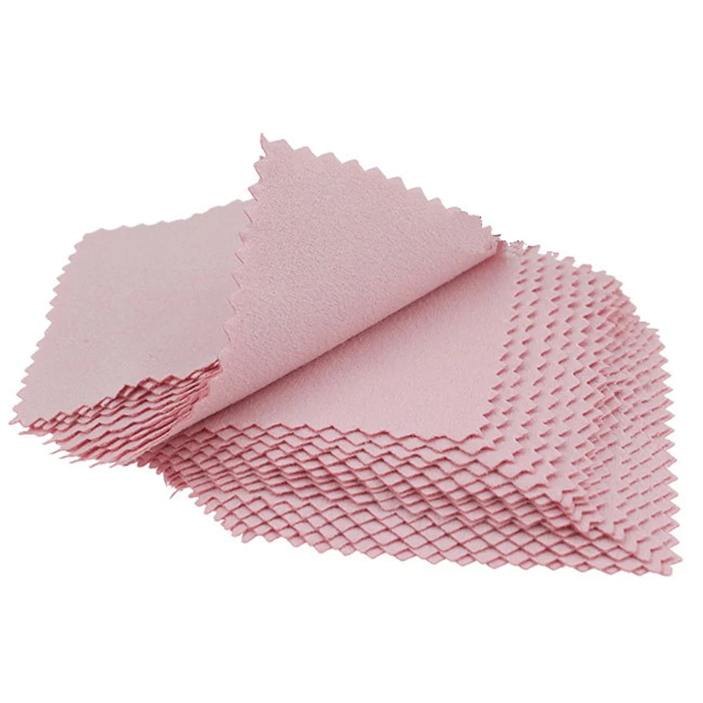 

50 Pcs Silver Cleaner Jewelry Accessories Cloths to Gold Wipes Liquid Car Wiping Polishing Printable Tools Napkins for