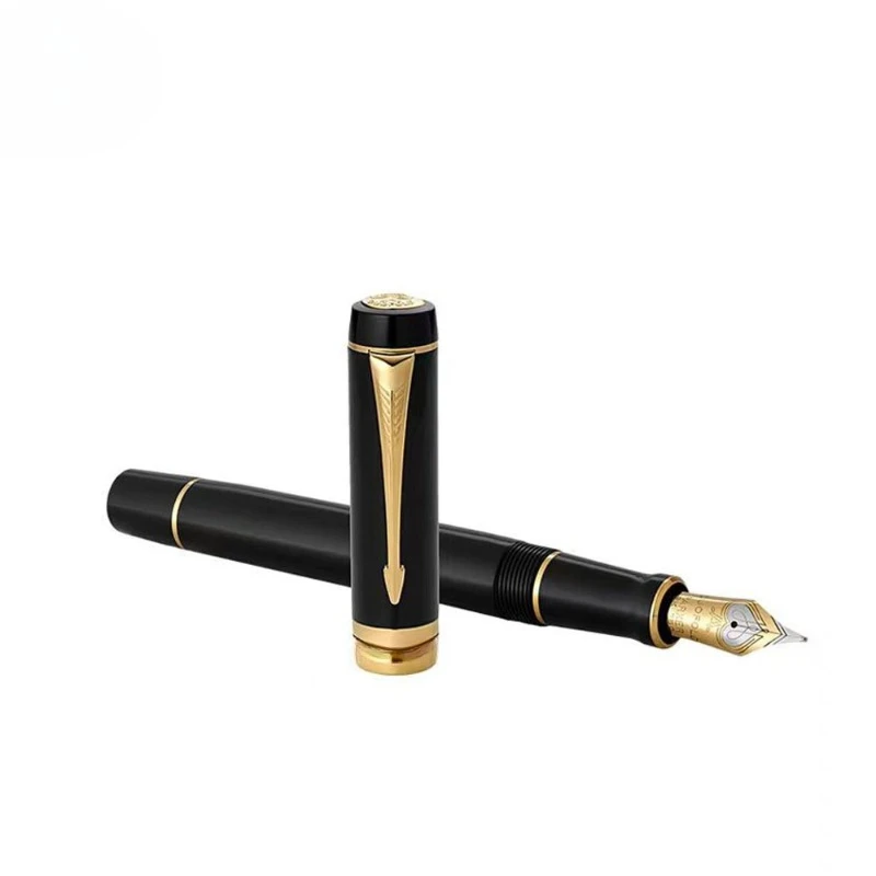 Pure black gold ink pen, festive gifts, high-end business office gifts