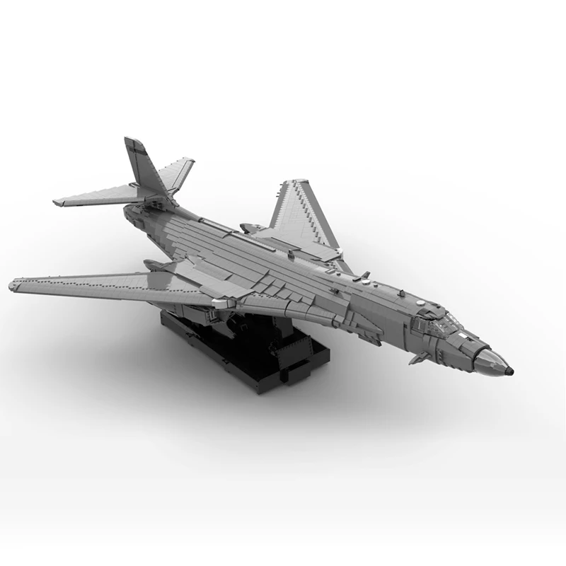 MOC Building Blocks Sets Rockwell B-1 Lancer Brick Model Military Fighter Building Toy for Kids Assembly Toys Birthday Gifts