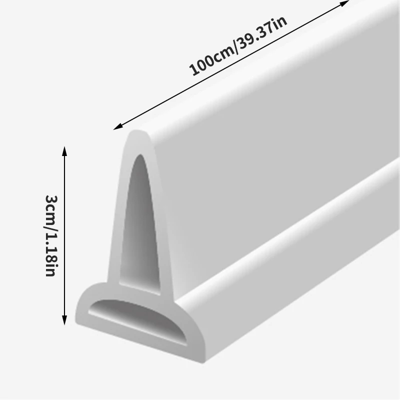 Striscia di blocco dell'acqua per il bagno, dispositivo di blocco dell'acqua pieghevole, striscia impermeabile per separazione asciutta e bagnata, striscia di blocco dell'acqua