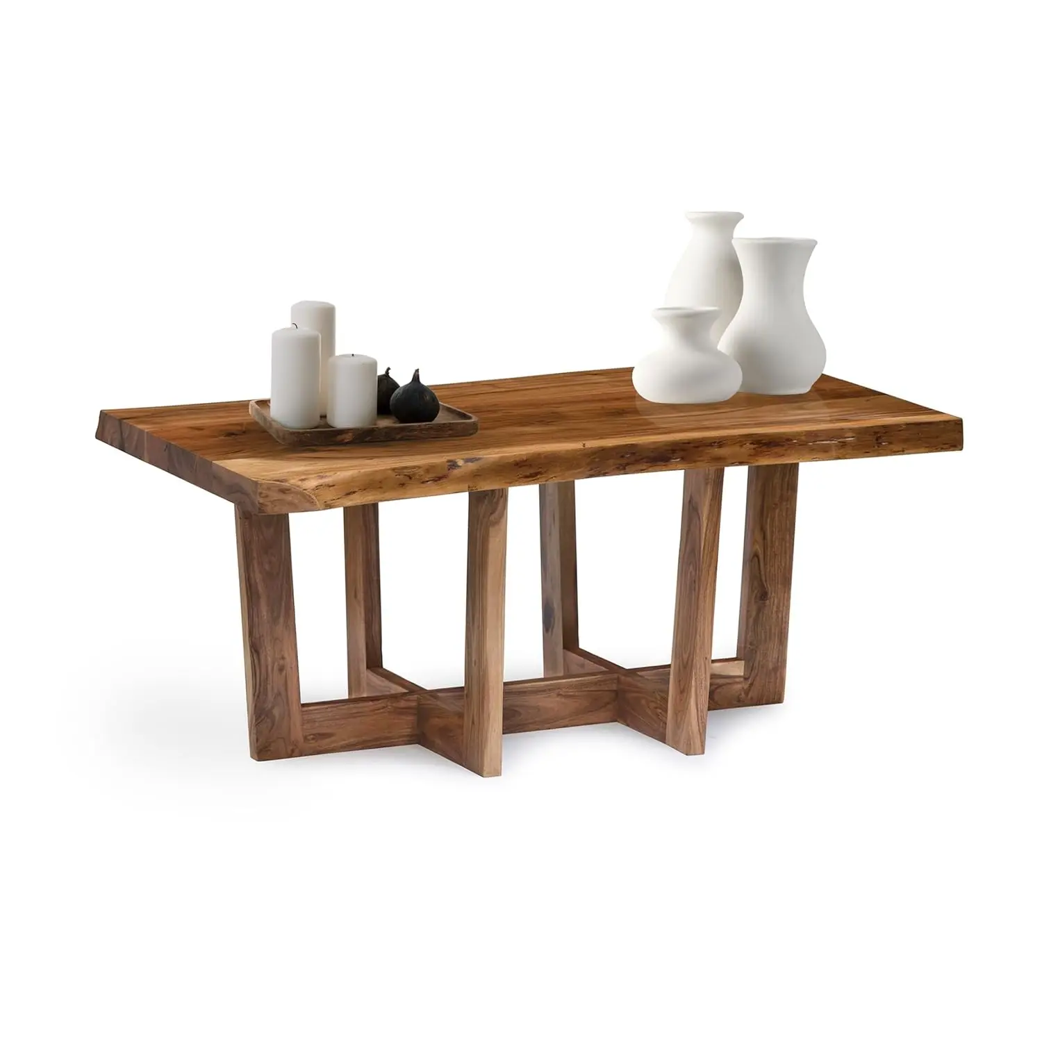 

Журнальный столик из массива дерева, 42 дюйма, натуральный цвет, на заказ