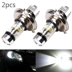 2x High Quality Led Car Fog Light H4 8000K White Light Super Bright Fog Lamp Bulb High/Low Beam For Car Truck