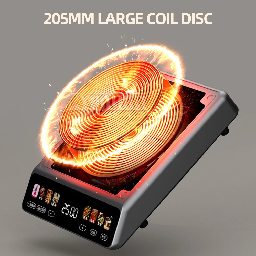 Бытовая многофункциональная умная кастрюля для приготовления пищи, высокомощная многофункциональная варочная панель, кастрюля для приготовления пищи, индукционная печь